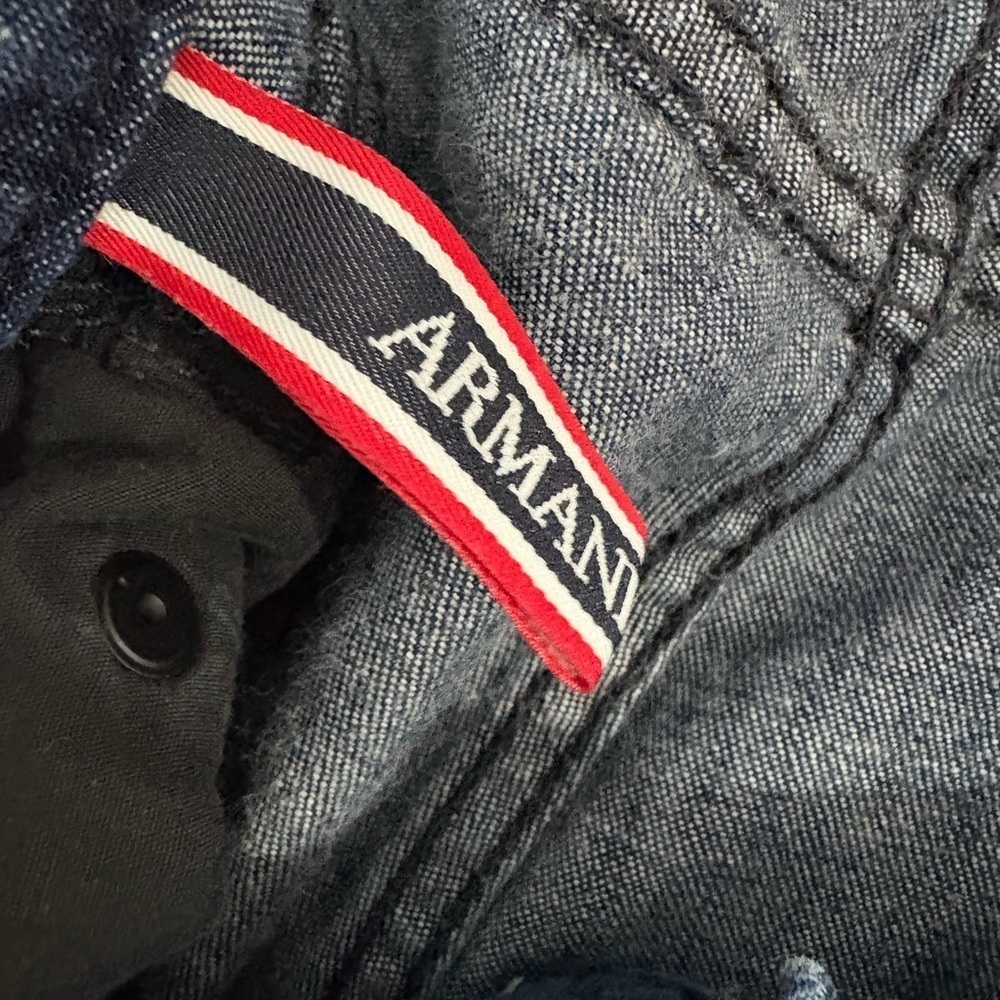 Armani jeans size 32 classic wash bootcut flare style zipper - Picture 6 of 9
